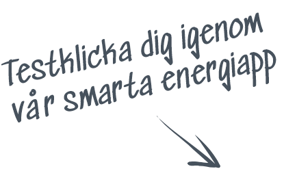 Testklicka dig igenom vår smarta energiapp